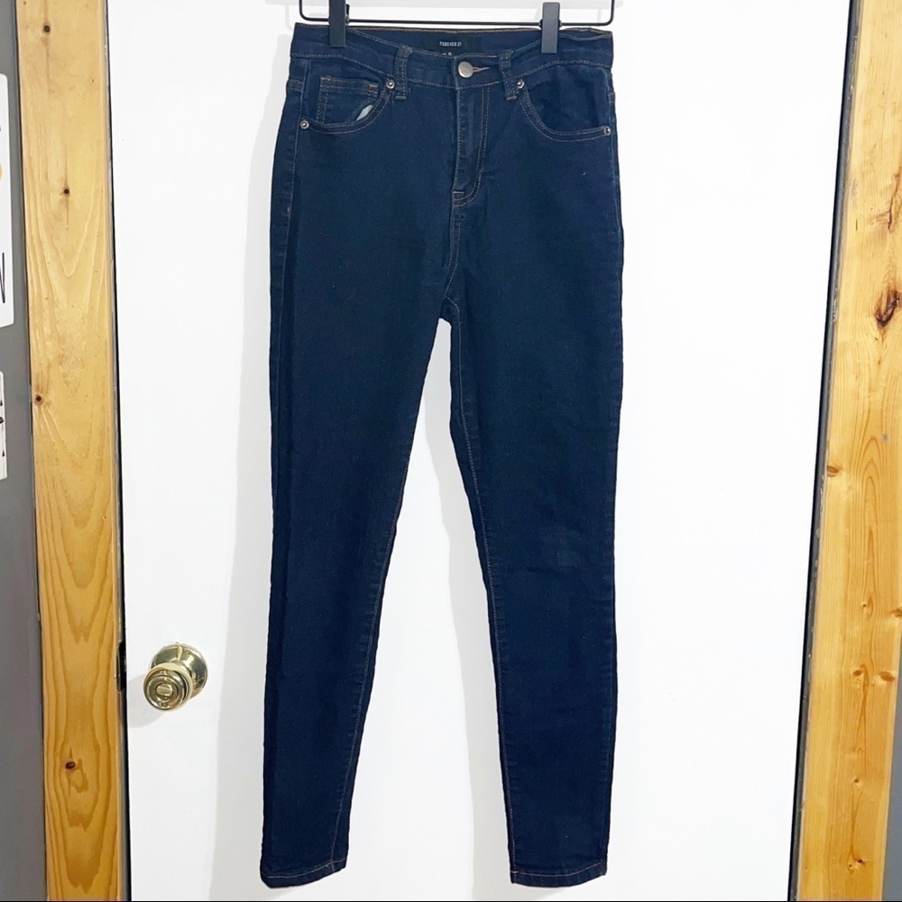 Forever 21 Dark Wash Skinny Jeans